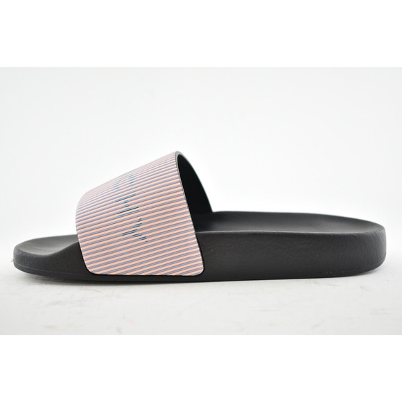 Givenchy Paris Black Pink Metallic Logo Slide On Pool Sandal Flip Flop Flat 36 - Picture 8 of 10